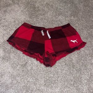 PINK plaid shorts